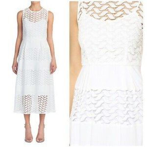 Shoshanna Monica White Lace Dress